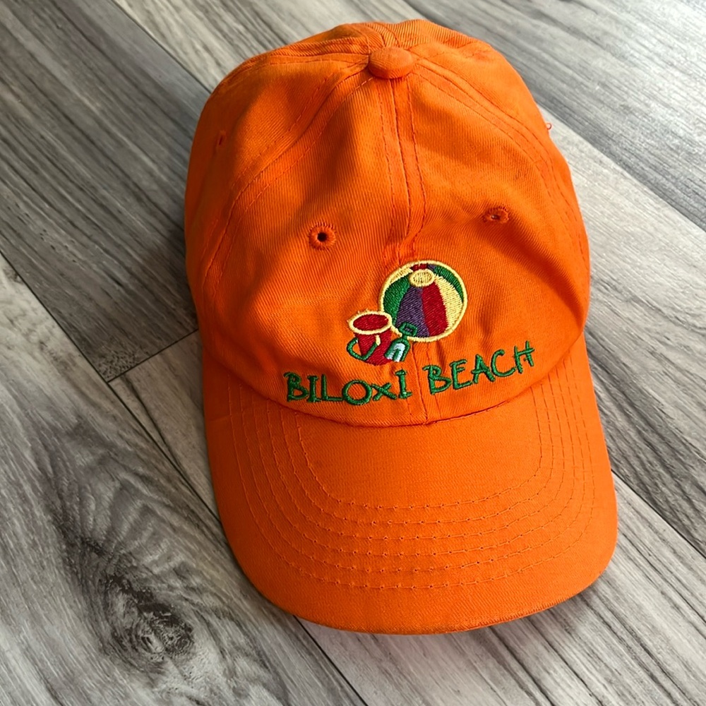 🌻3/$15 Kids Biloxi Beach Orange Hat